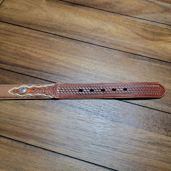 Larry Mahan Ladies Genuine Leather Western Belt - 38 - Picture 8 of 10